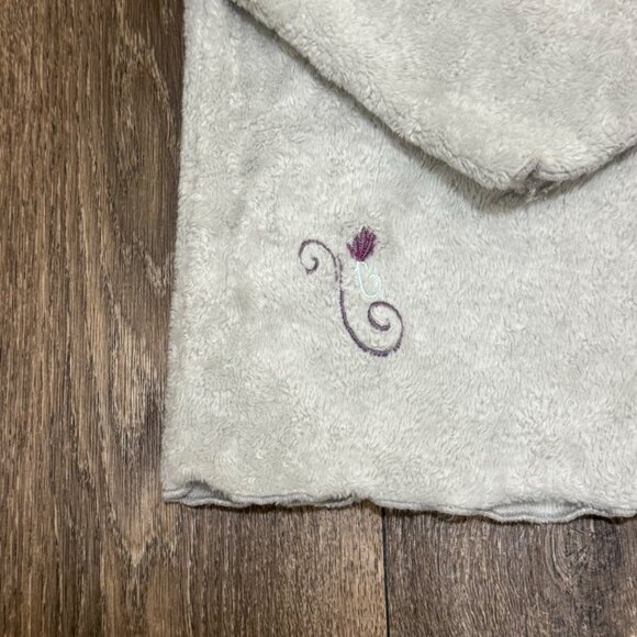 VTG Disney Eeyore Fleece Sweatshirt Women's Large Gray Mock Neck Embroidered 90s - Picture 6 of 12